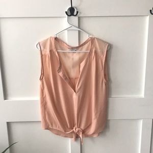 American Eagle sleeveless v neck blouse